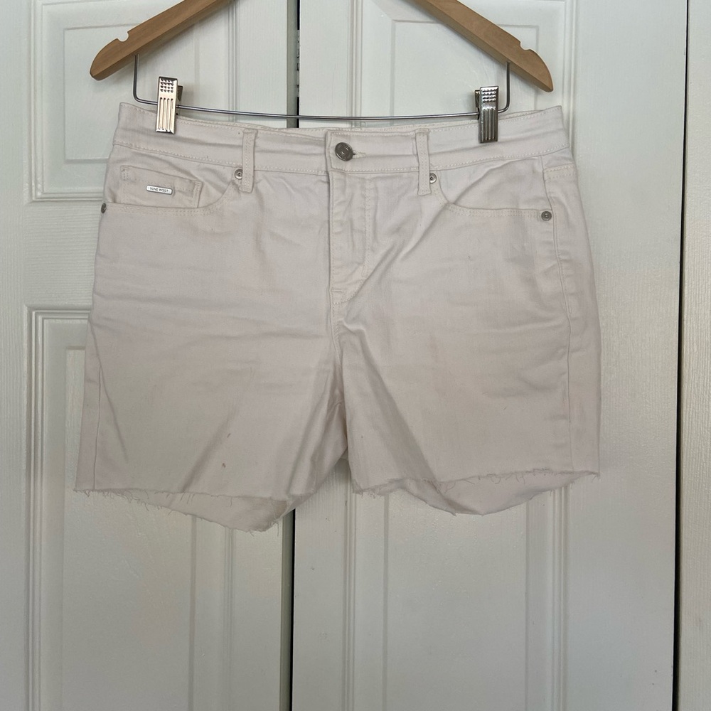 Nine West Off-White Jean Shorts